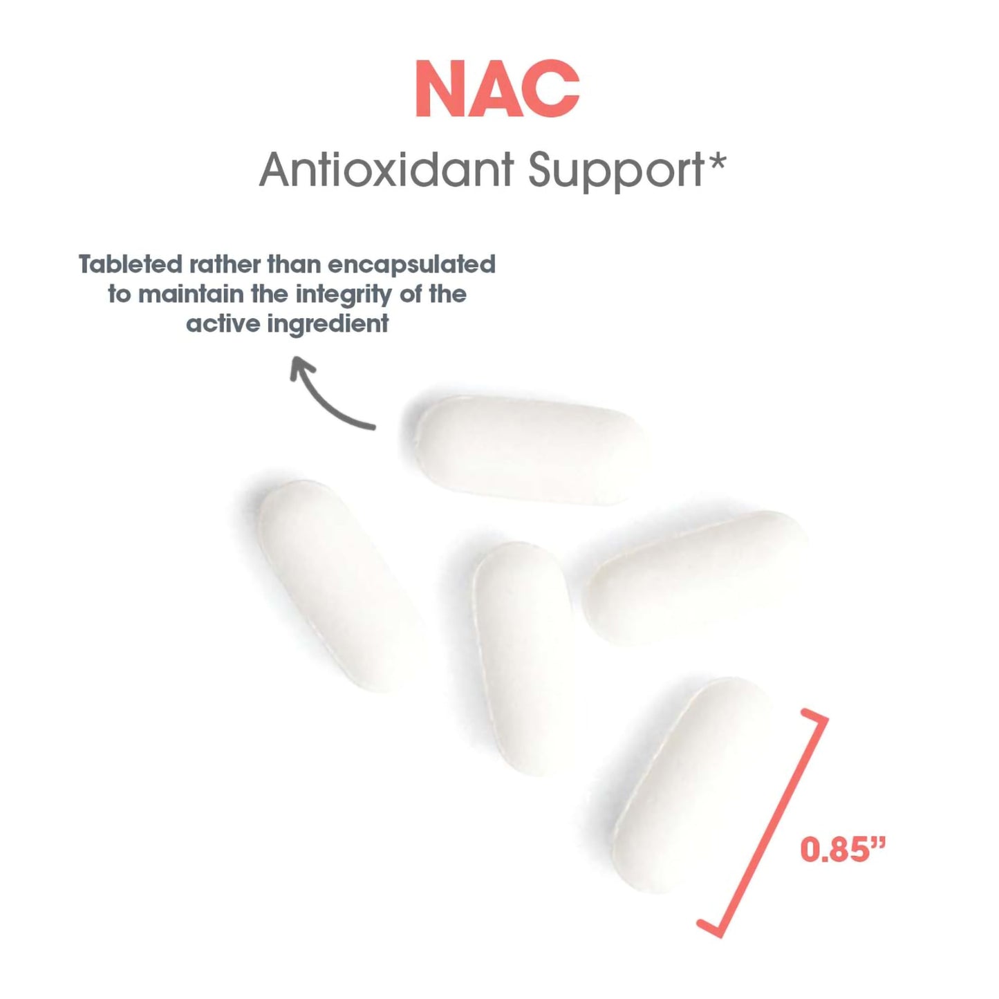 Allergy Research Group NAC Supplement – N-Acetyl-L-Cysteine, Immune Support, 120 Count