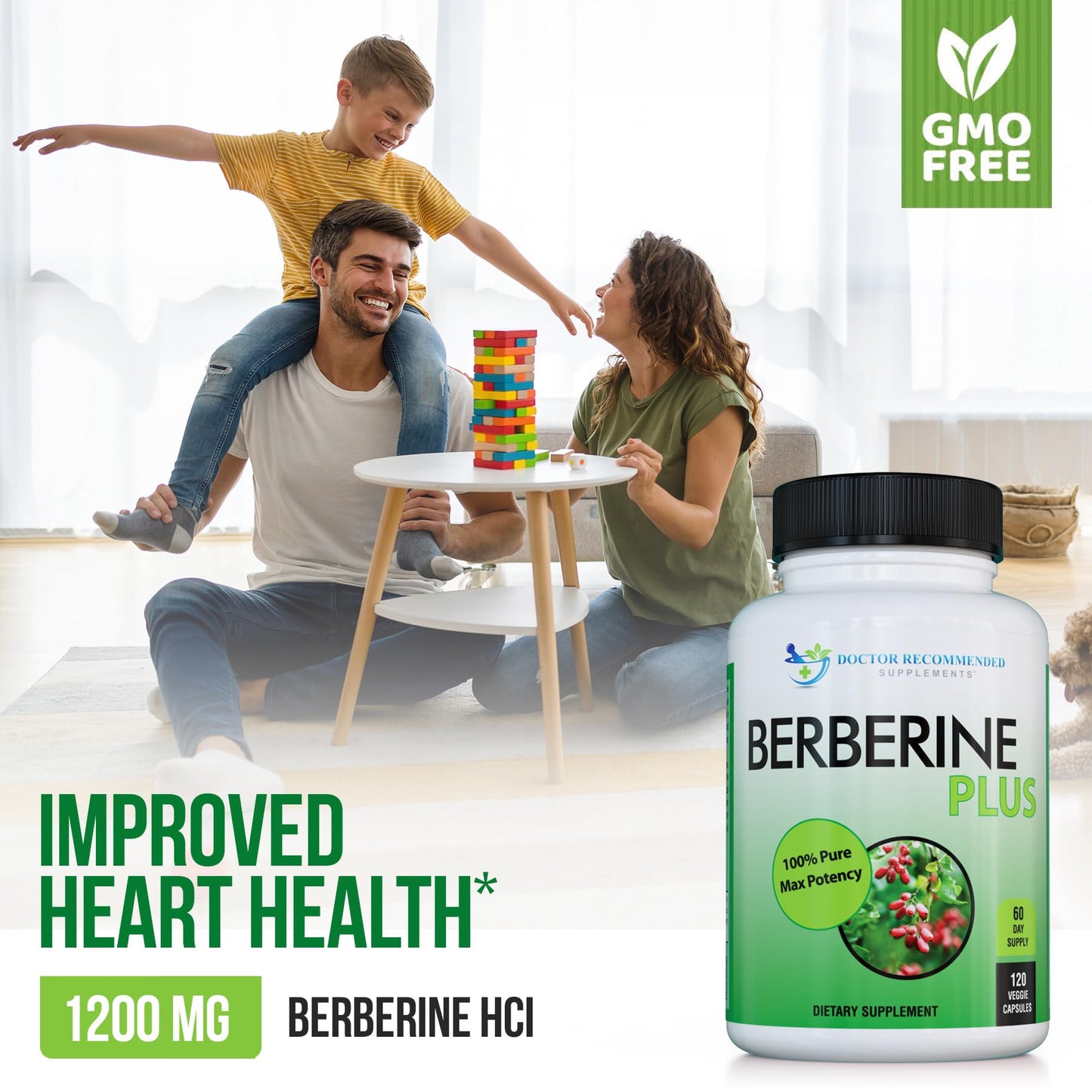 Berberine Plus 1200mg | 120 Veggie Capsules | Doctor Recommended Supplements