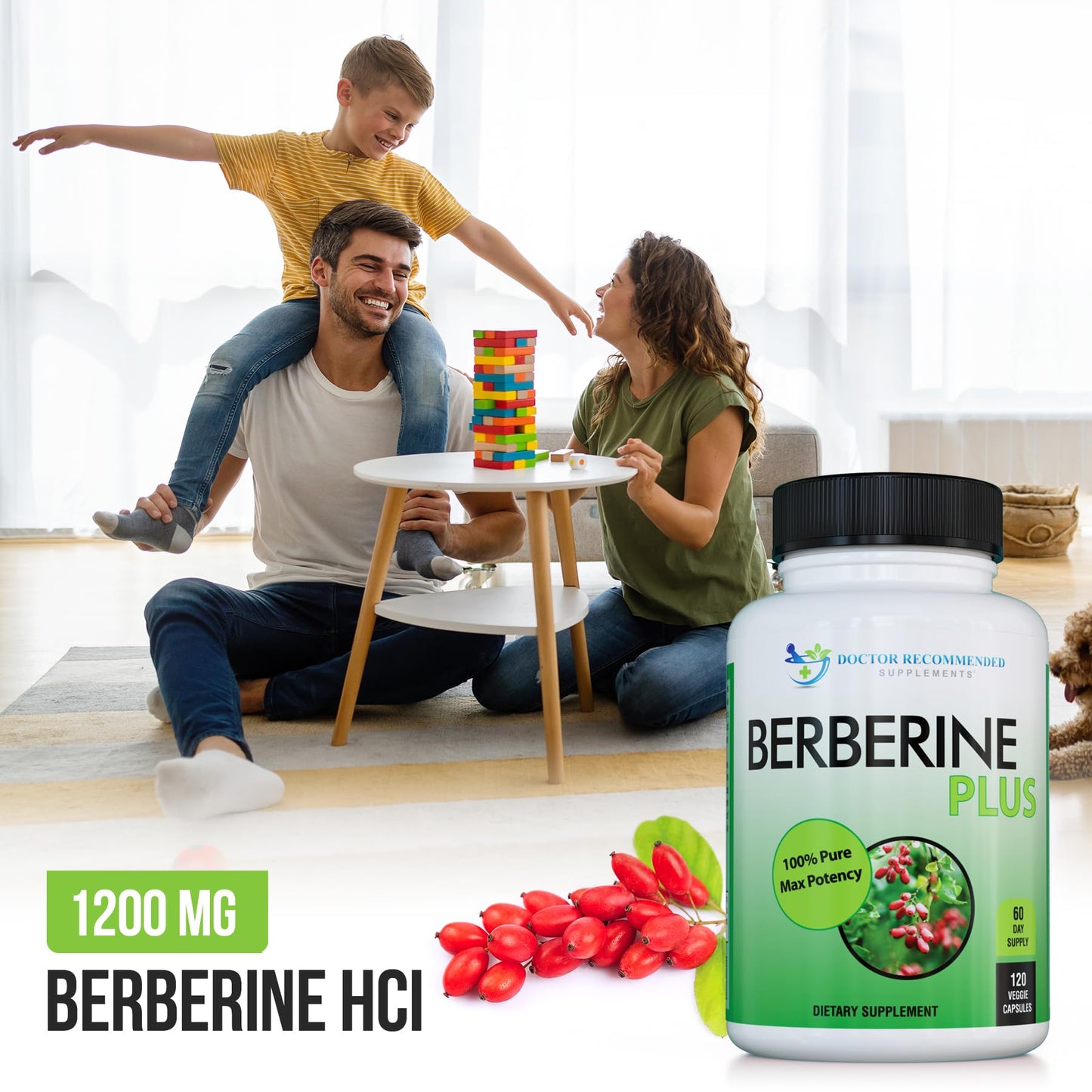 Berberine Plus 1200mg | 120 Veggie Capsules | Doctor Recommended Supplements