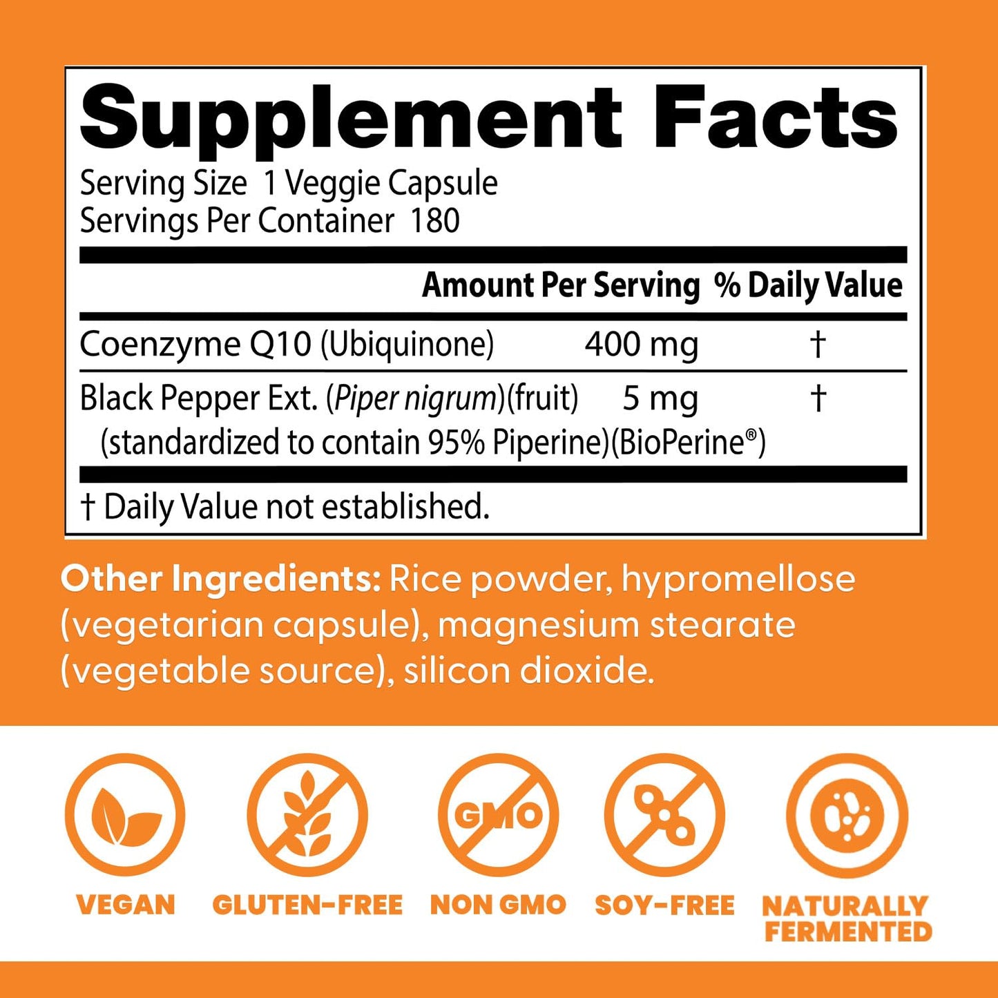 Doctor's Best High Absorption CoQ10 – Heart & Energy Support (Vegan)