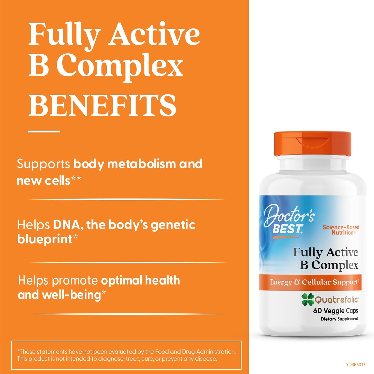 Doctor's Best Fully Active B Complex: Energy & Cellular Support