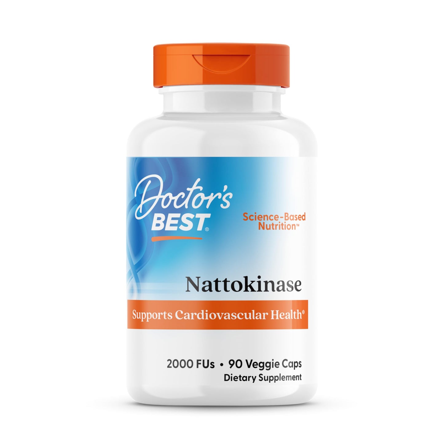 Doctors Best Nattokinase 2000 FU – Vegan, Non-GMO, 90 Veggie Caps