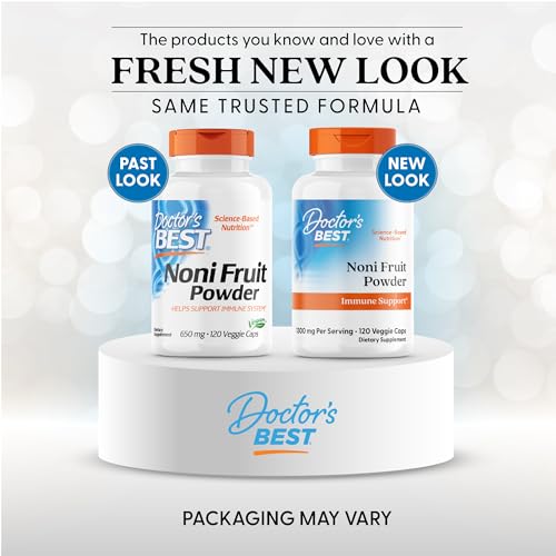 Doctor's Best Noni Concentrate 650 mg – 120 Veggie Caps | Immune Support