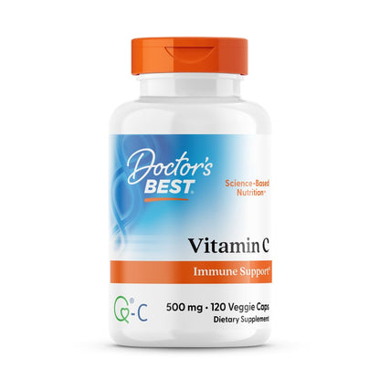 Doctor's Best Vitamin C 500mg - 120 Count | Immune & Antioxidant Support