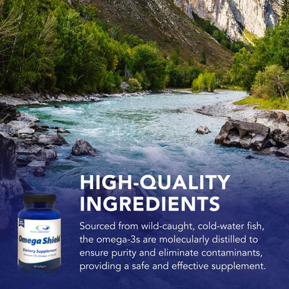 Doctor's Advantage Omega Shield Softgels – Mercury-Free Omega-3 for Heart & Eye Health (60 Softgels, 30-Day Supply)