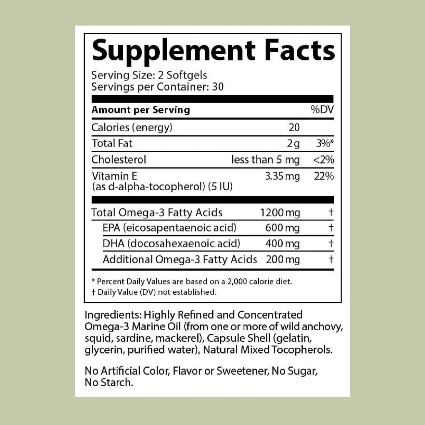 Doctor's Advantage Omega Shield Softgels – Mercury-Free Omega-3 for Heart & Eye Health (60 Softgels, 30-Day Supply)