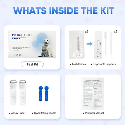 Dog & Cat Pregnancy Test Kit – 5-10 Min Results, High Accuracy