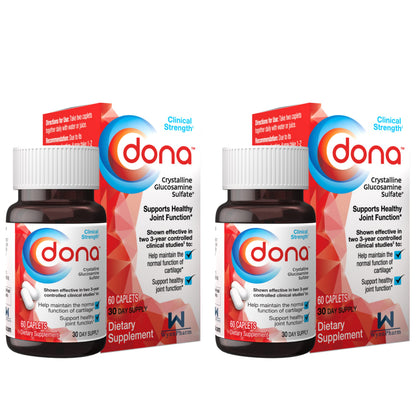 Dona Crystalline Glucosamine Sulfate 750 mg – Joint Support (2 Pack)