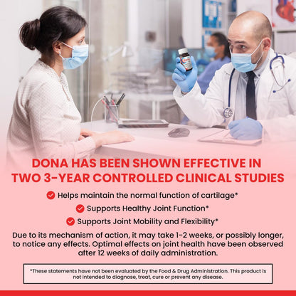 Dona Crystalline Glucosamine Sulfate 750 mg – Joint Support (2 Pack)