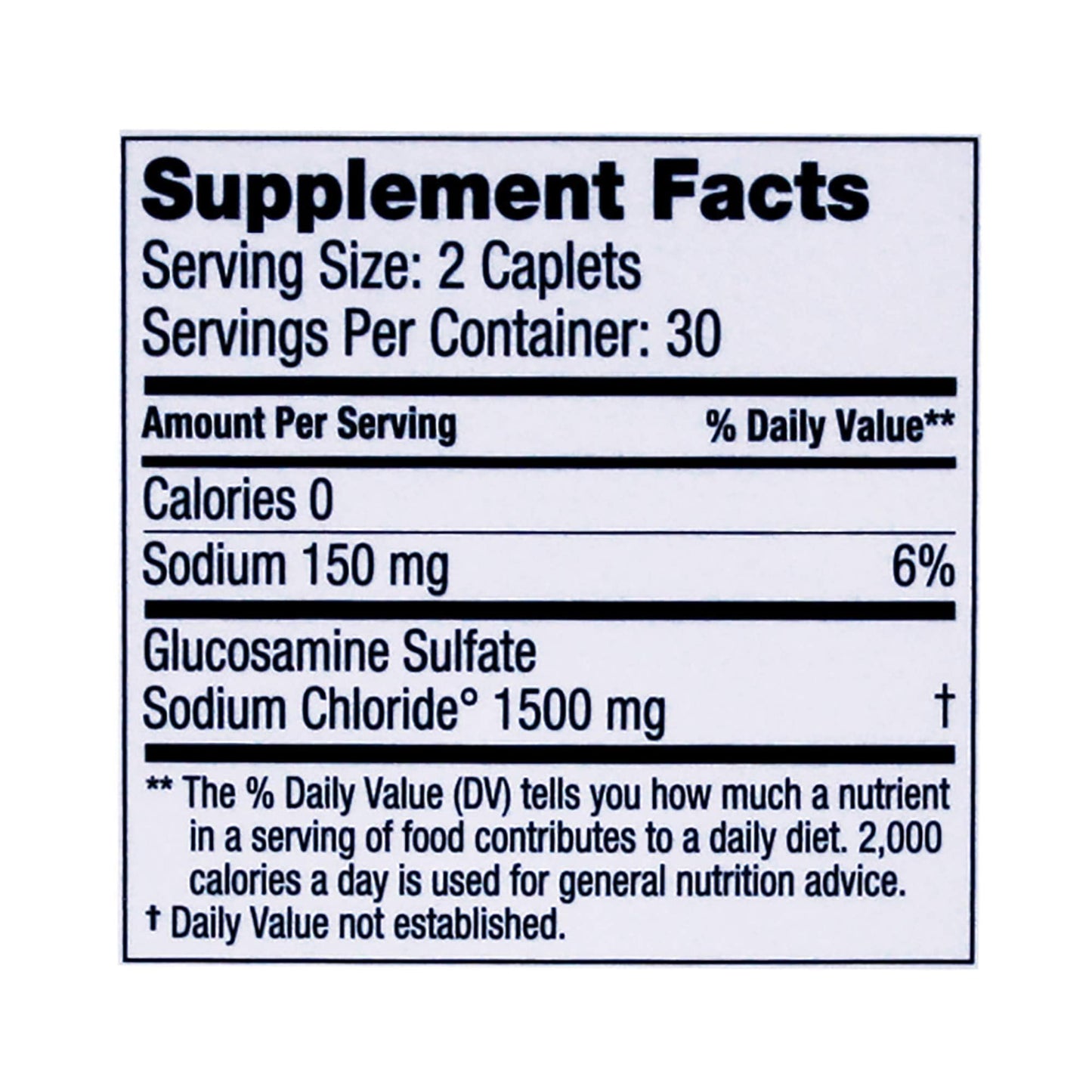 DONA Crystalline Glucosamine Sulfate 750 mg – Joint Health & Knee Comfort, 60 Count