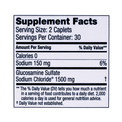 DONA Crystalline Glucosamine Sulfate 750 mg – Joint Health & Knee Comfort, 60 Count