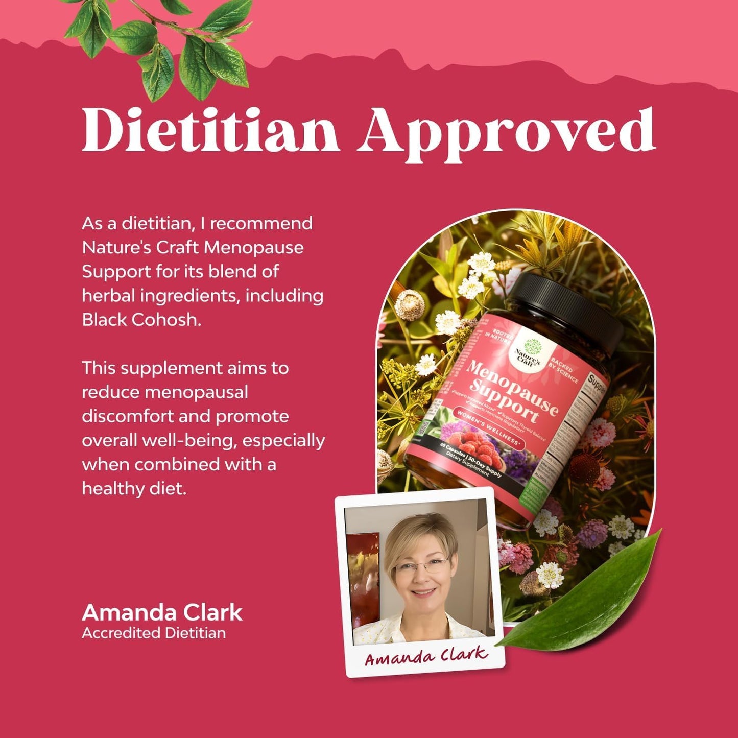 Complete Herbal Menopause Supplement for Women - Multibenefit Menopause Ease Hormone Balance for Women for Night Sweats Mood and More with Dong Quai Vitex Chaste Berry and Black Cohosh - Trial Pack