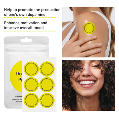 Dopamine Patches – Mood Boost & Positivity | 30 Vegan Mood Patches
