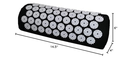 DoroSun Acupressure Massage Pillow – Neck, Back & Head Pain Relief (Black)