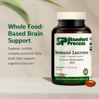Standard Process Soybean Lecithin – Brain Health Support, 240 Softgels