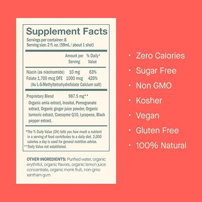 Dose for Cholesterol – Supports Healthy Cholesterol Levels Within Normal Range – Pomegranate 2 Fl oz (6 Pack)