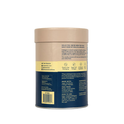 DOSE & CO. Collagen Creamer Vanilla - 12oz (340g) | Collagen Coffee Creamer