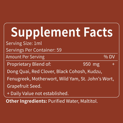 Eubrition Dong Quai Liquid Supplement for Women - Menopause & PMS Relief, 2oz