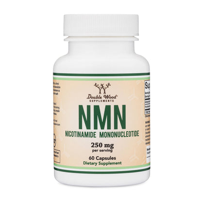 Double Wood NMN 250mg – 60 Capsules, 30 Servings, Gluten Free