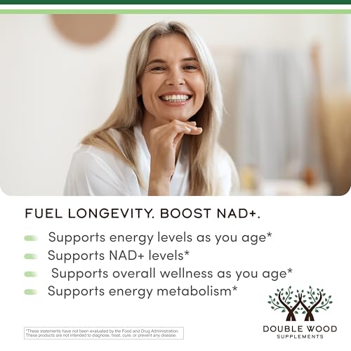 Double Wood NMN 250mg – 60 Capsules, 30 Servings, Gluten Free