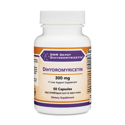 Double Wood DHM Depot – Liver Support, 50 Capsules (300 mg each) Pack of 2 – Non-GMO & Gluten Free