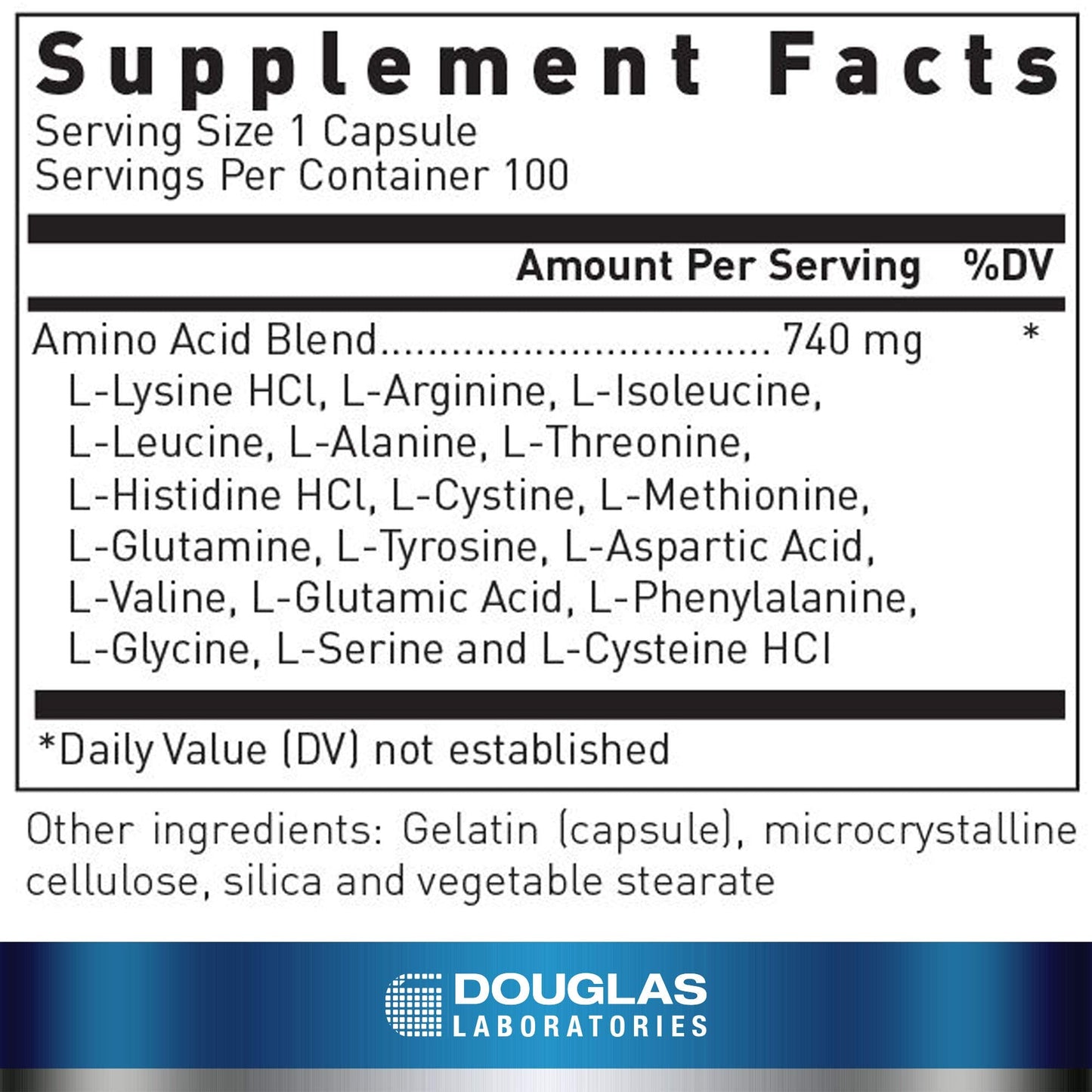 Douglas Laboratories Aminoblend – Nutritionally Balanced Amino Acids Supplement | 100 Capsules