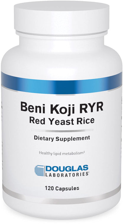 Douglas Laboratories Beni Koji Red Yeast Rice | Fermented Red Rice for Healthy Lipid Metabolism | 120 Capsules