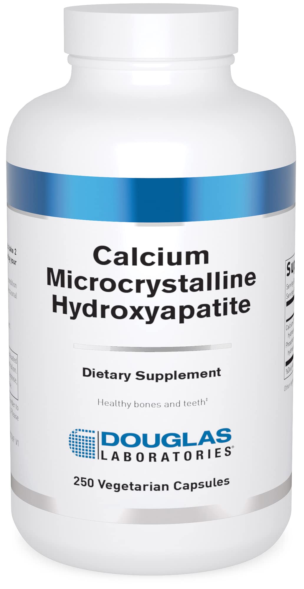 Douglas Laboratories Calcium Microcrystalline Hydroxyapatite - Bone & Teeth Support - 250 Vegetarian Capsules