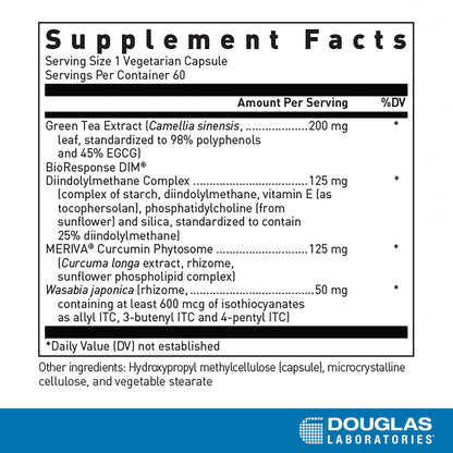 Douglas Laboratories DIM Enhanced - Hormone Balance, Cellular Health & Detox Support | 60 Vegetarian Capsules