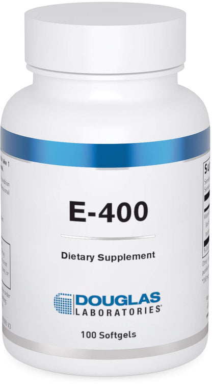 Douglas Laboratories E-400 Vitamin E 100 Capsules – Antioxidant Protection & Cardiovascular Support