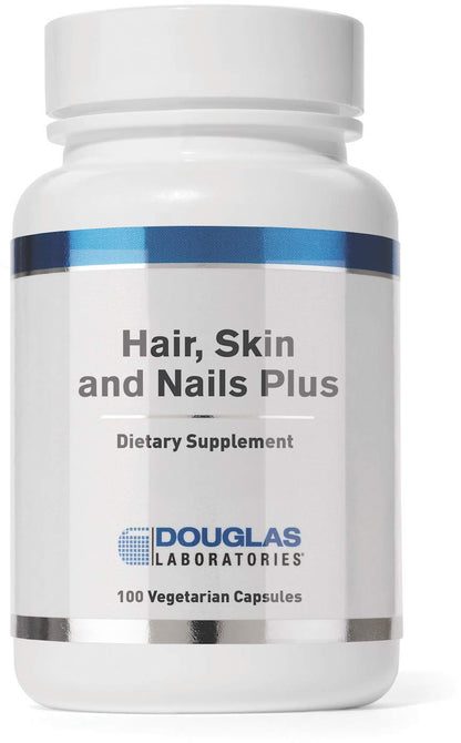 Douglas Laboratories Hair, Skin & Nail Plus | Vitamins, Minerals for Healthy Hair, Skin & Nails | 100 Capsules