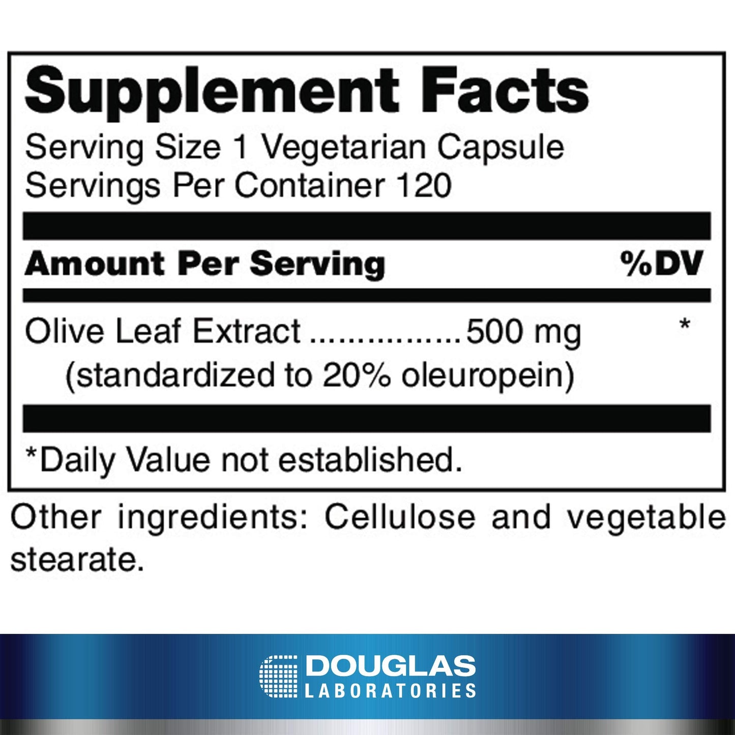 Douglas Laboratories Olive Leaf Extract | Heart Health Support | 120 Capsules