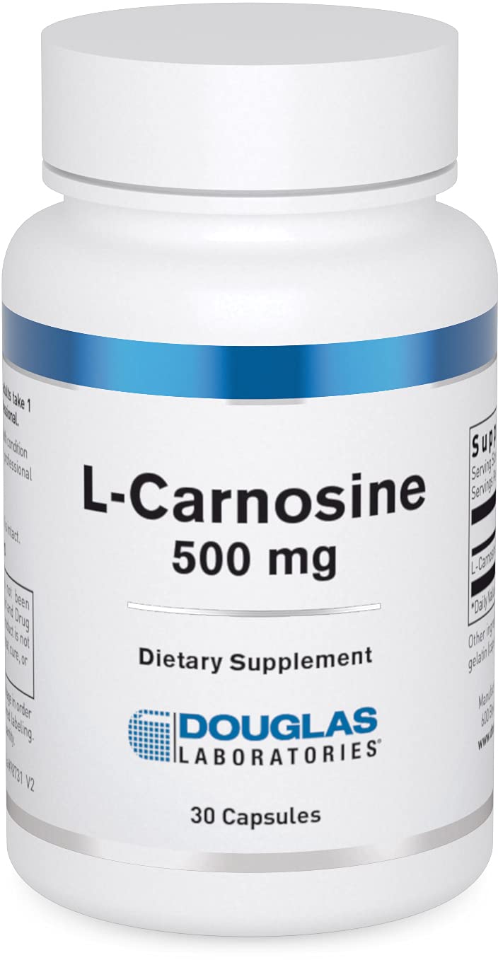 Douglas Laboratories L-Carnosine 500 mg | Amino Acid Support for Brain, Skeletal & Heart | 30 Capsules