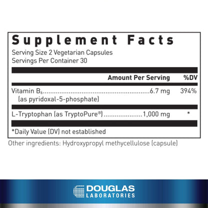 Douglas Laboratories L-Tryptophan | Supports Melatonin Production & Restful Sleep | 60 Vegetarian Capsules