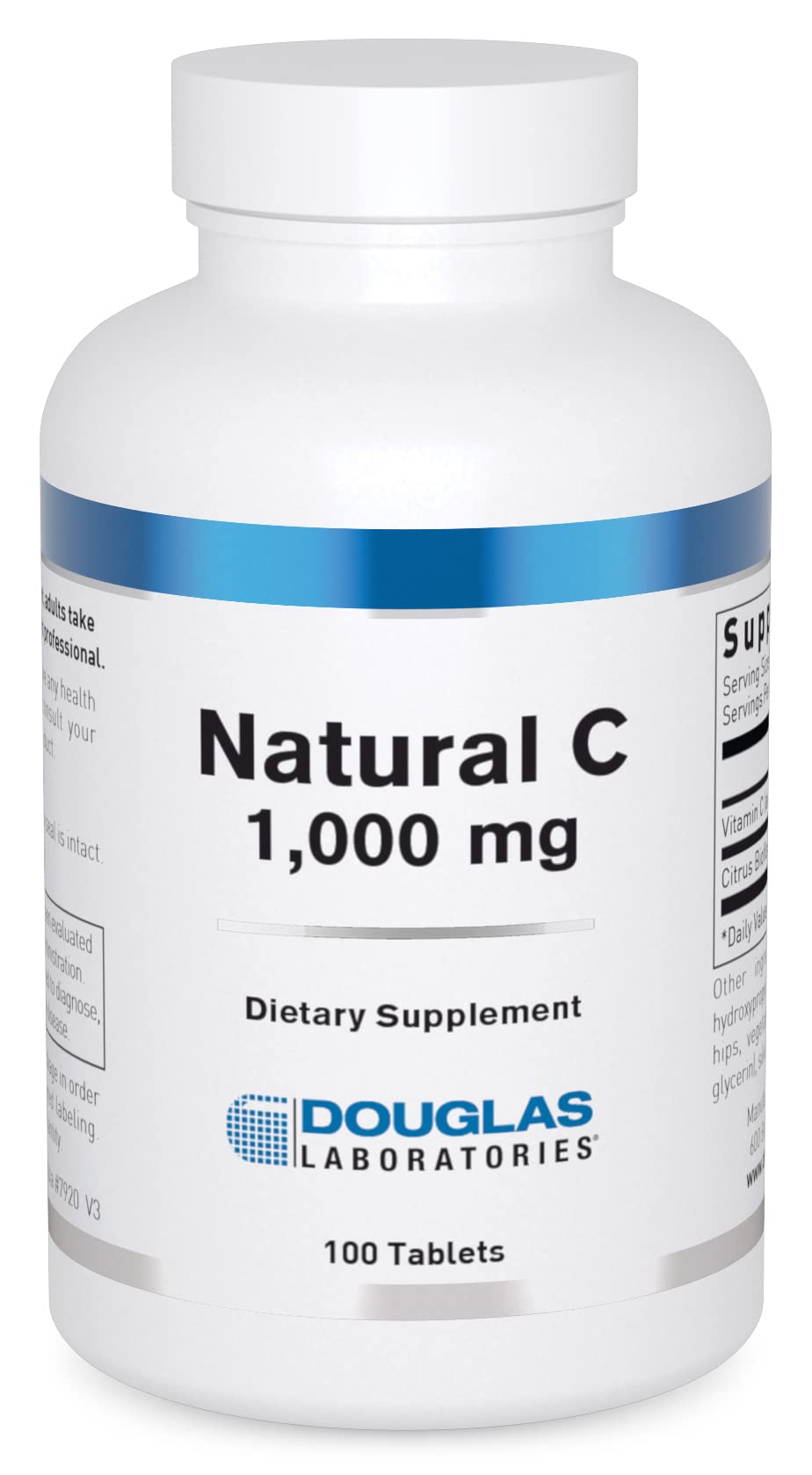 Douglas Laboratories Natural C 1000 mg - Vitamin C for Skin, Blood Vessels, Joints | 100 Tablets