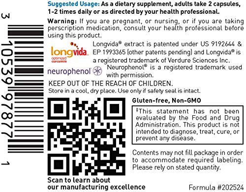 Douglas Laboratories Optimized Curcumin with Neurophenol | Supports Healthy Brain | 60 Capsules