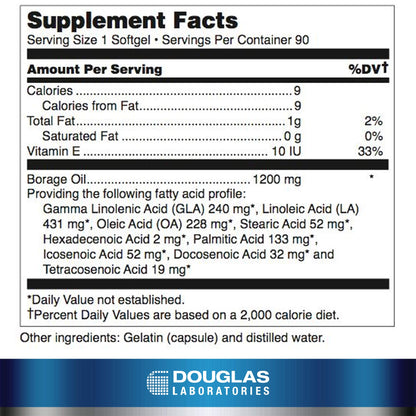 Douglas Laboratories Ultra GLA (Borage Oil) 240 mg GLA | 90 Softgels