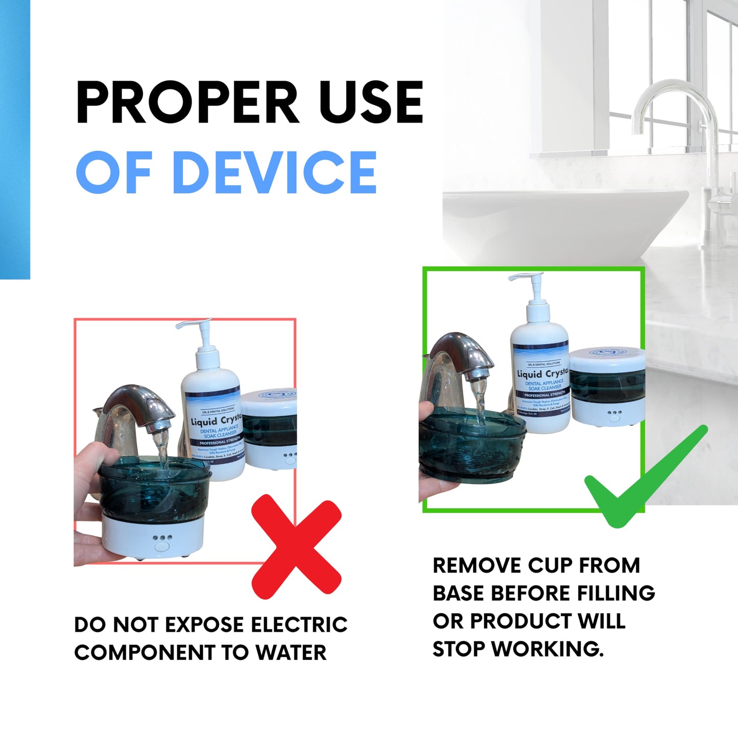 Dr. B Dental Ultrasonic Cleaner – High-Frequency Cleaning for Dentures & Aligners