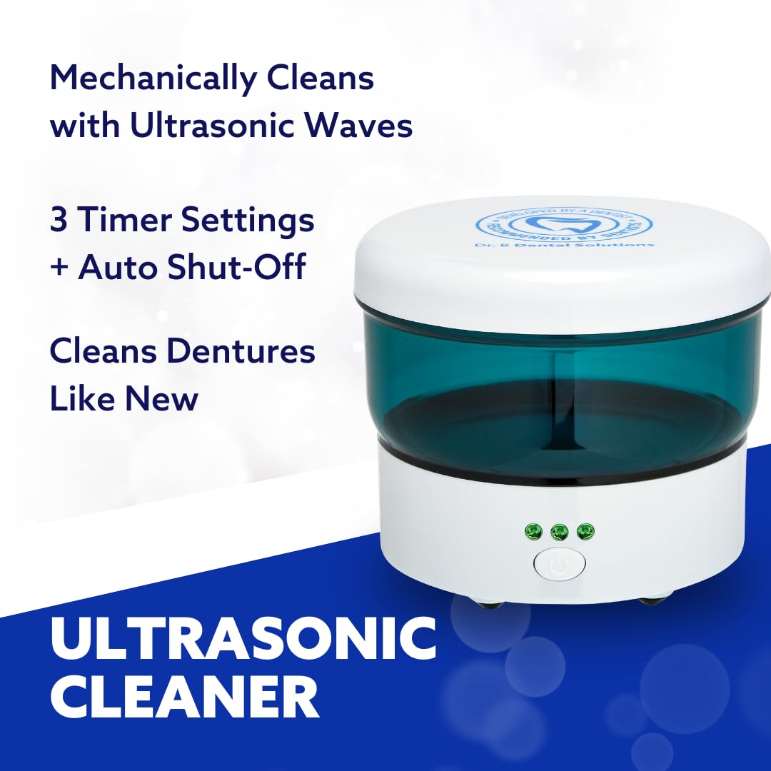 Dr. B Dental Ultrasonic Cleaner – High-Frequency Cleaning for Dentures & Aligners