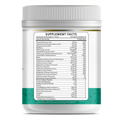 Dr Brad Stanfield MicroVitamin+ Collagen Peptides + Creatine + Hyaluronic Acid (30 Servings, Mixed Berry)