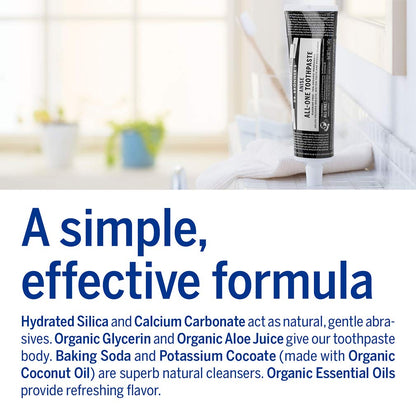 Dr. Bronner's All-One Toothpaste (Anise, 5 oz) - 70% Organic Ingredients, Fluoride-Free, SLS-Free, Vegan