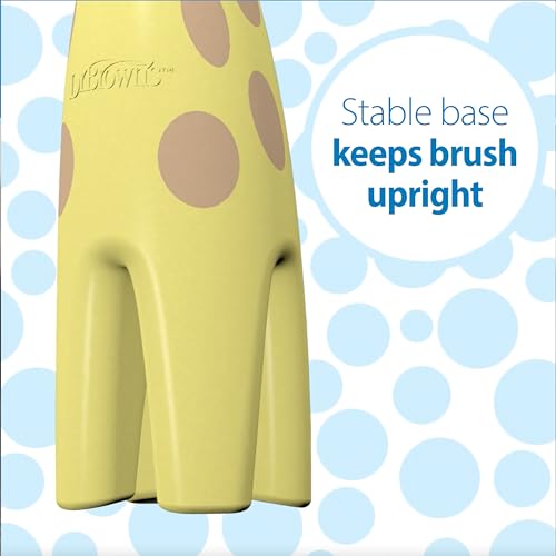 Dr. Brown's Infant-to-Toddler Toothbrush Set with Fluoride-Free Strawberry Toothpaste - Giraffe (0-3 yrs)