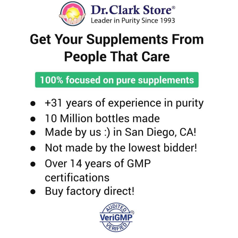 Dr. Clark Digestive Enzymes – 700mg, 100 Capsules | Supports Digestion & Nutrient Absorption