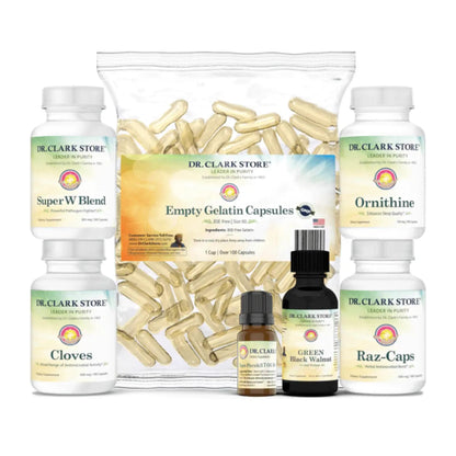 Dr.Clark Store Cloves, Wormwood & Black Walnut Plus - 18-Day Starter Kit