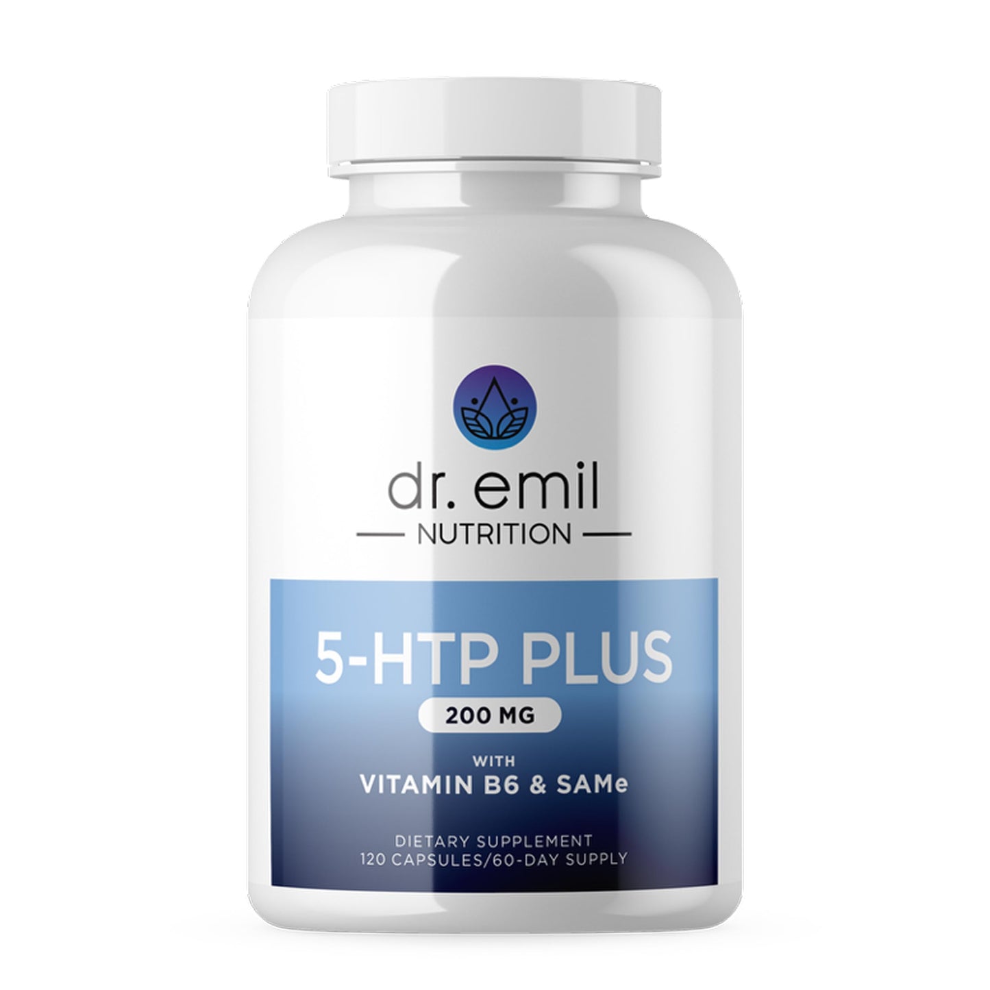 DR. EMIL NUTRITION 200 MG 5-HTP Plus with SAM-e – Mood, Stress & Sleep Support | 120 Vegan Capsules (60 Servings)