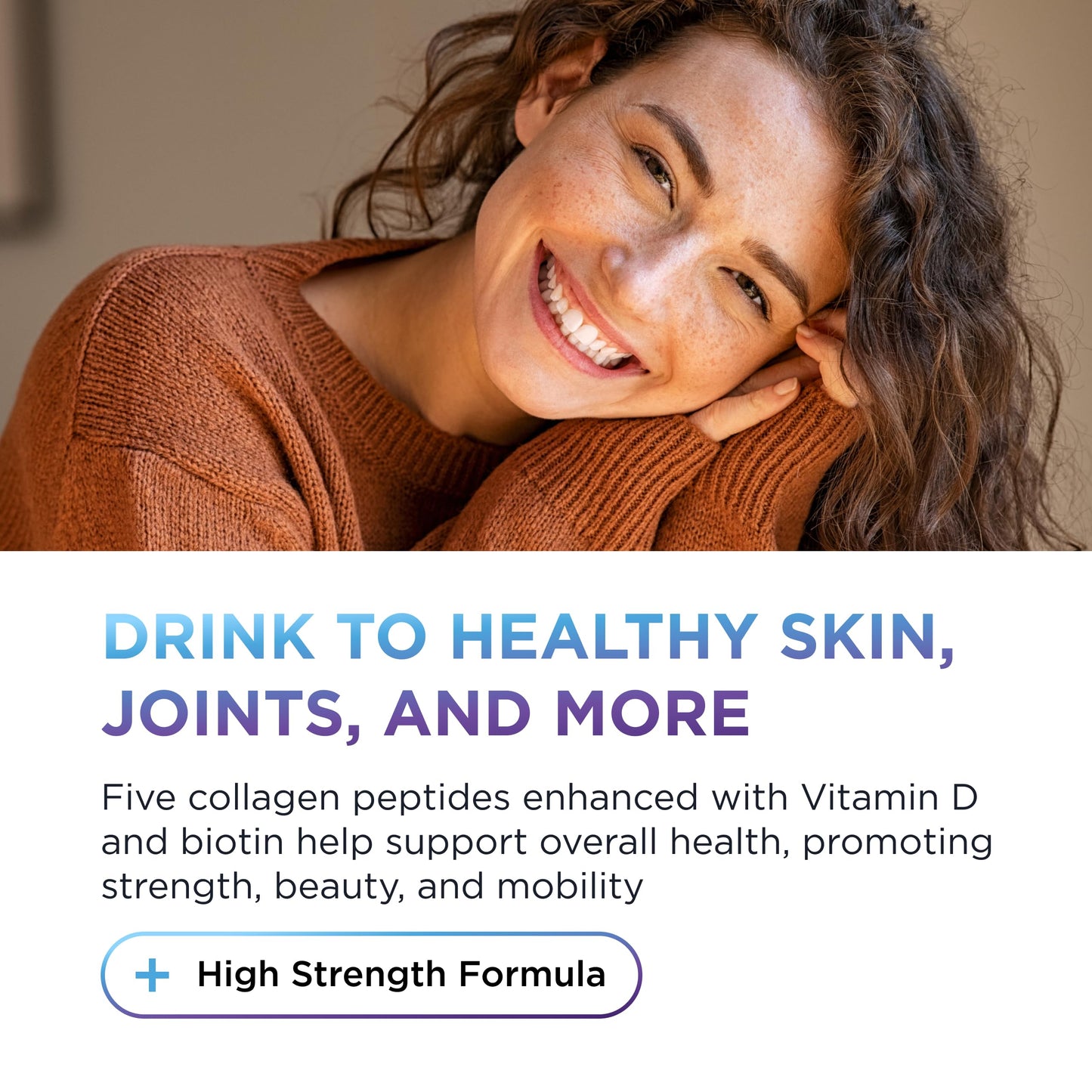 DR. EMIL NUTRITION Multi Collagen Peptides Plus Biotin & Vitamin D — Hair, Skin & Nails Support, 60 Servings