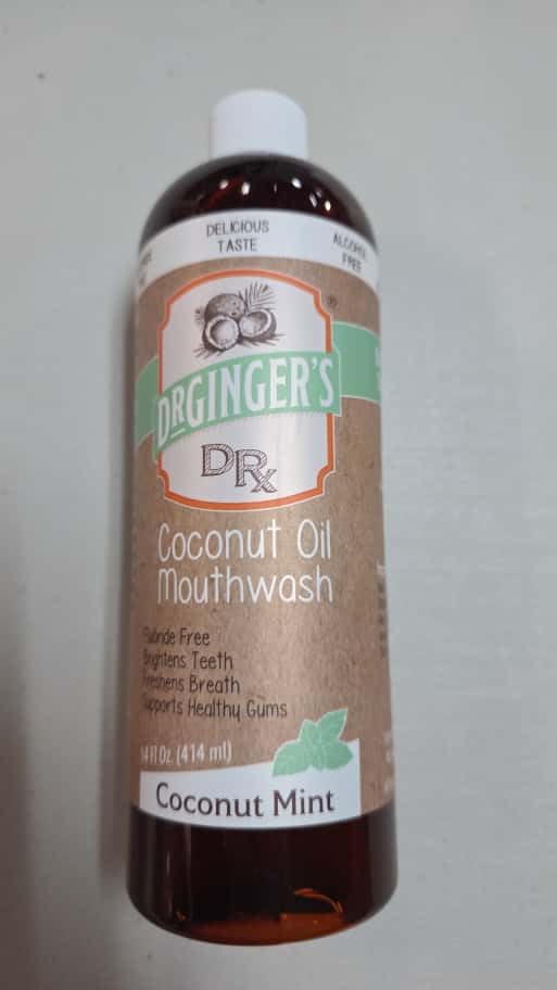 Dr. Ginger’s Coconut Oil Pulling Mouthwash – Mint, Alcohol-Free