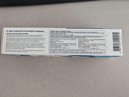 Dr. Glow Adult Cavity Repair Toothpaste – Hydroxyapatite Remineralization, Enamel Repair, 3.52oz x 2