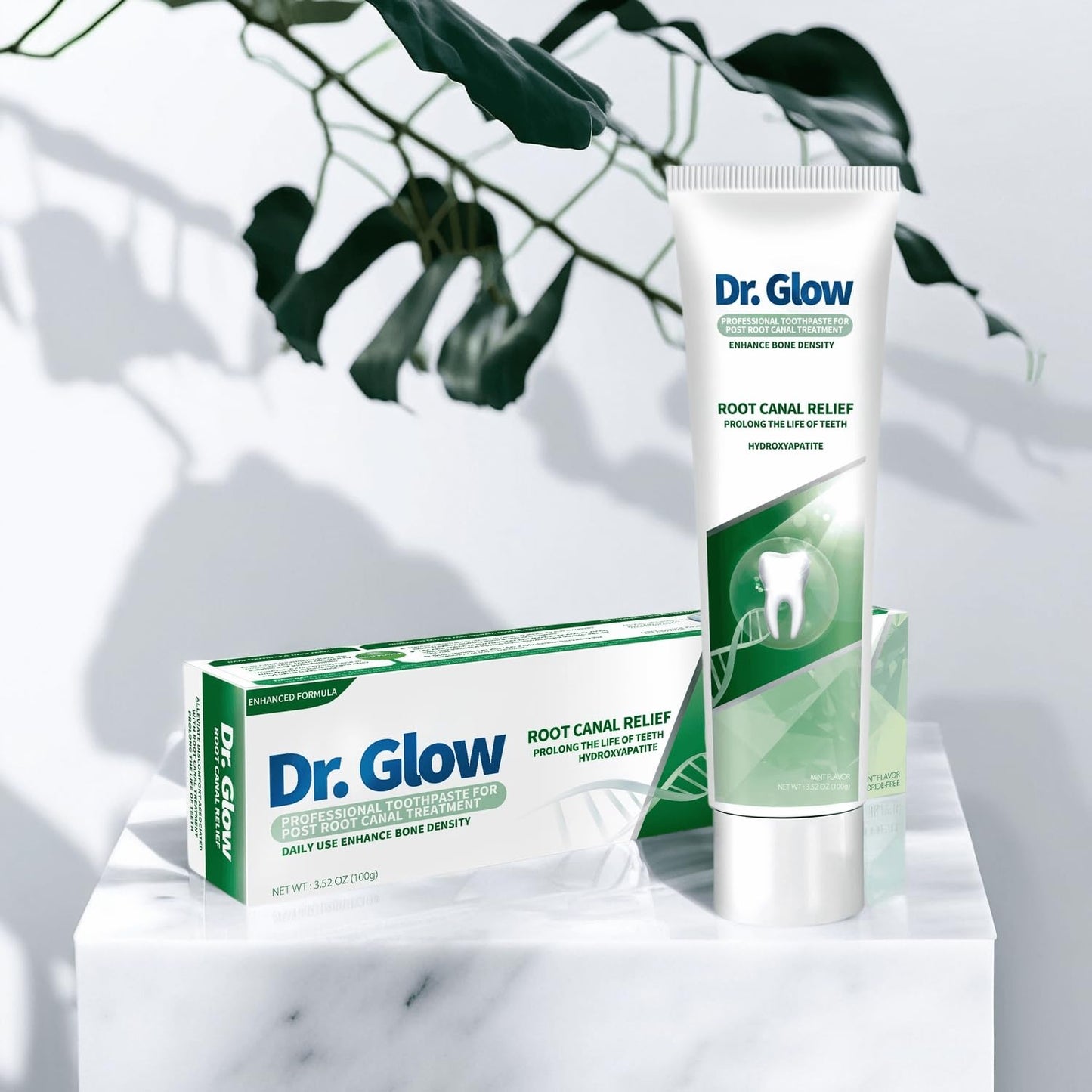 Dr. Glow Post-Root-Canal Toothpaste – Remineralizing Hydroxyapatite, Fluoride Free