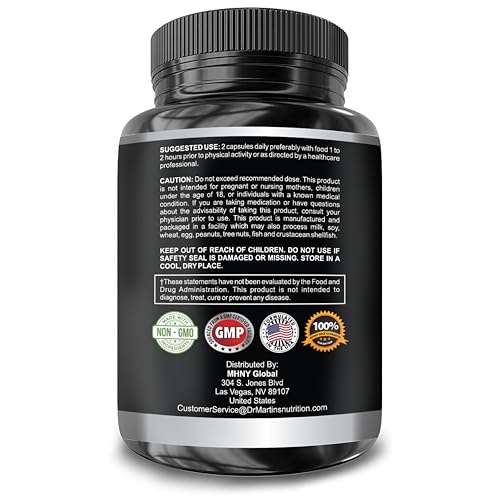 DR. MARTIN'S NUTRITION Super Strength Horny Goat Weed 1590mg – 240 Capsules (Pack of 2)